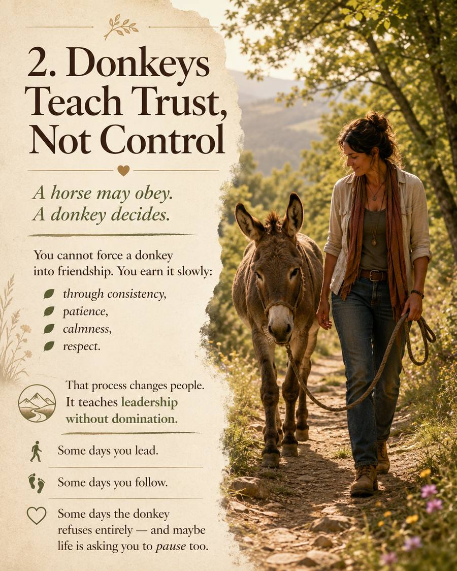 Donkeys Teach Trust, Not Control